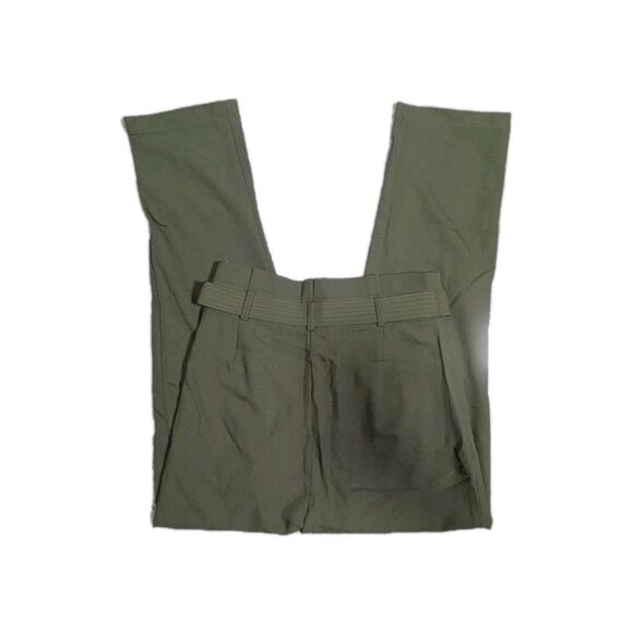 NWOT Brandy Blu Women’s Trousers High Waist Tapered Leg Olive Size M - Picture 7 of 13